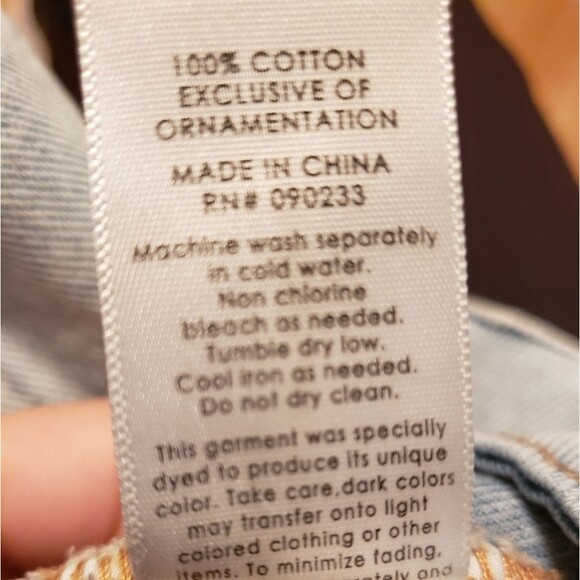 PacSun Distressed Hem Denim Skirt Size 27 - Picture 6 of 8